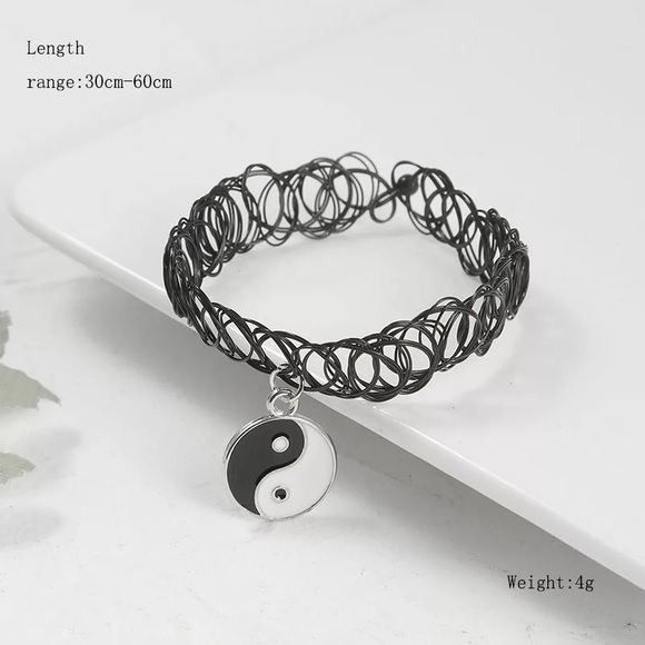 Ying Yang Henna Choker Necklace - Picture 4 of 7